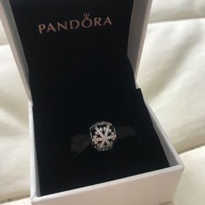 Pandora snowflake charm